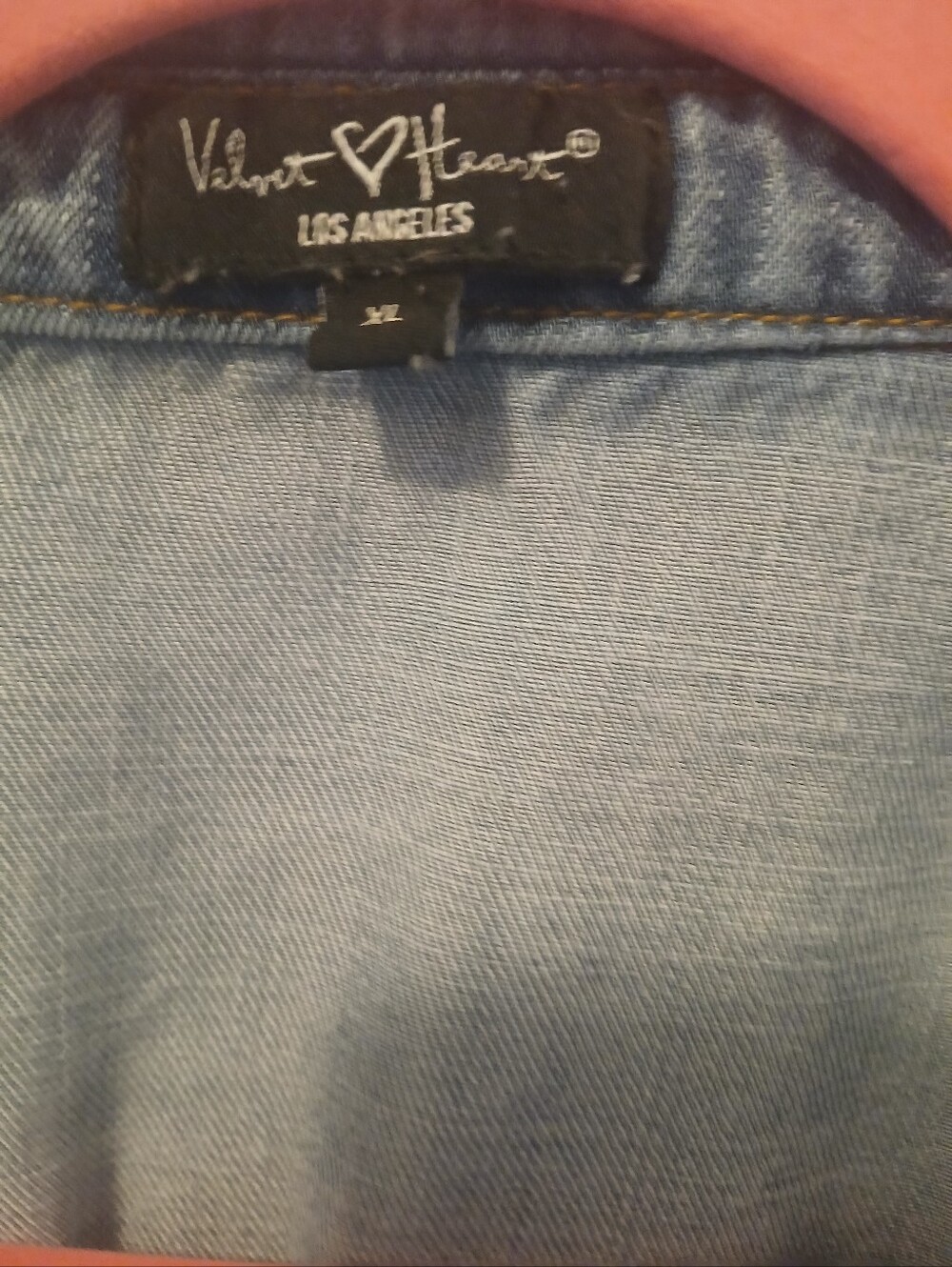 Velvet Heart Light Blue Denim Jacket - Picture 7 of 8